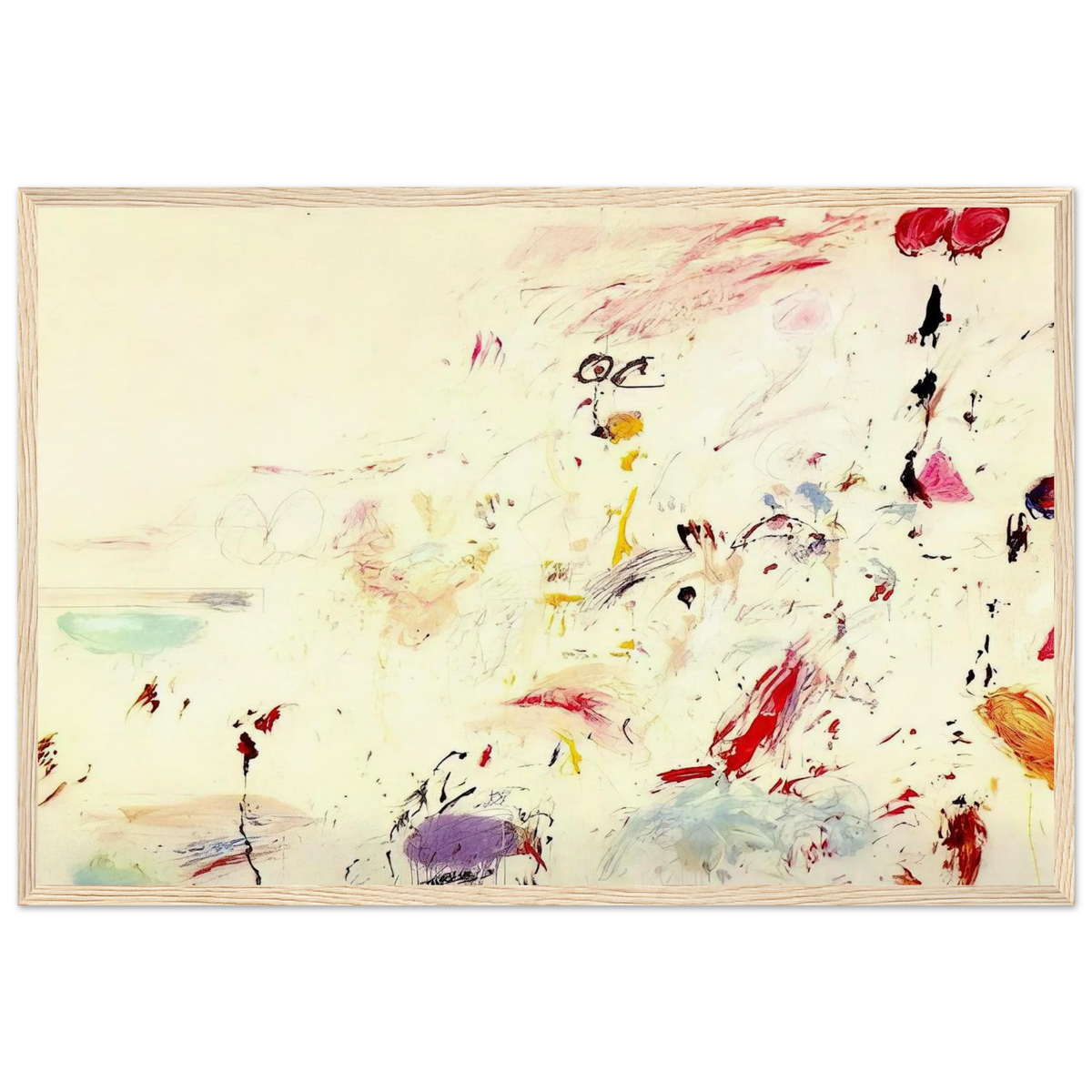 Bay of Naples Framed Poster | Cy Twombly Framed Prints Wall Art | Cy Twombly Store