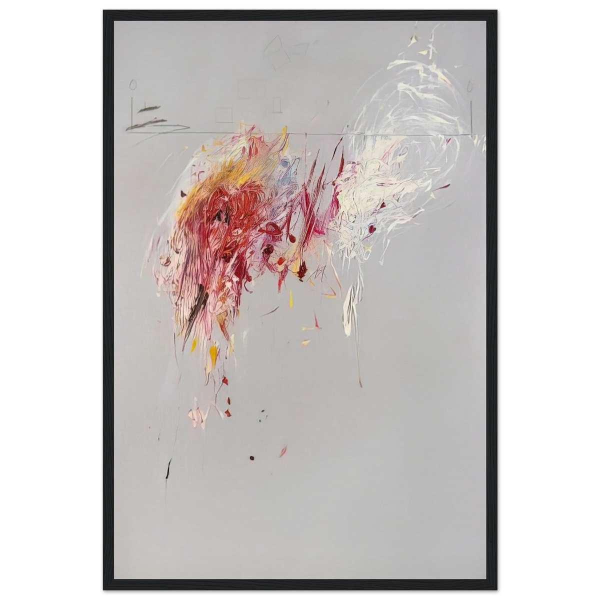 Nine Discourses on Commodus, Part V Framed Poster | Cy Twombly Framed Prints Wall Art | Cy Twombly Store