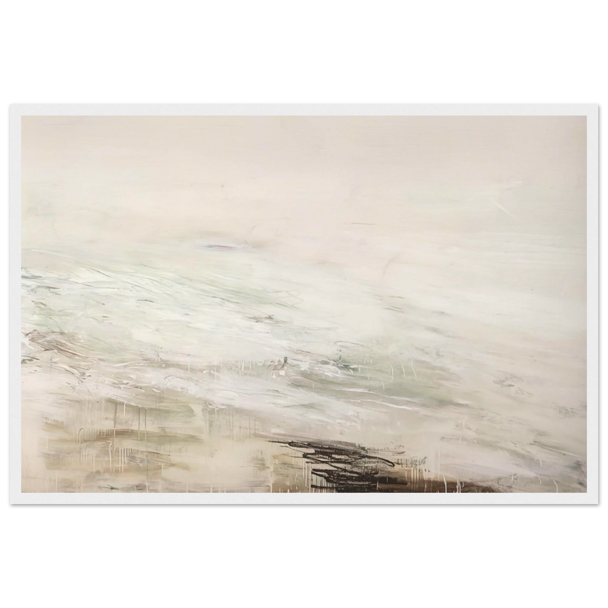 Hero and Leandro  A Painting in Four Parts  Part II Framed Poster | Cy Twombly Framed Prints Wall Art | Cy Twombly Store
