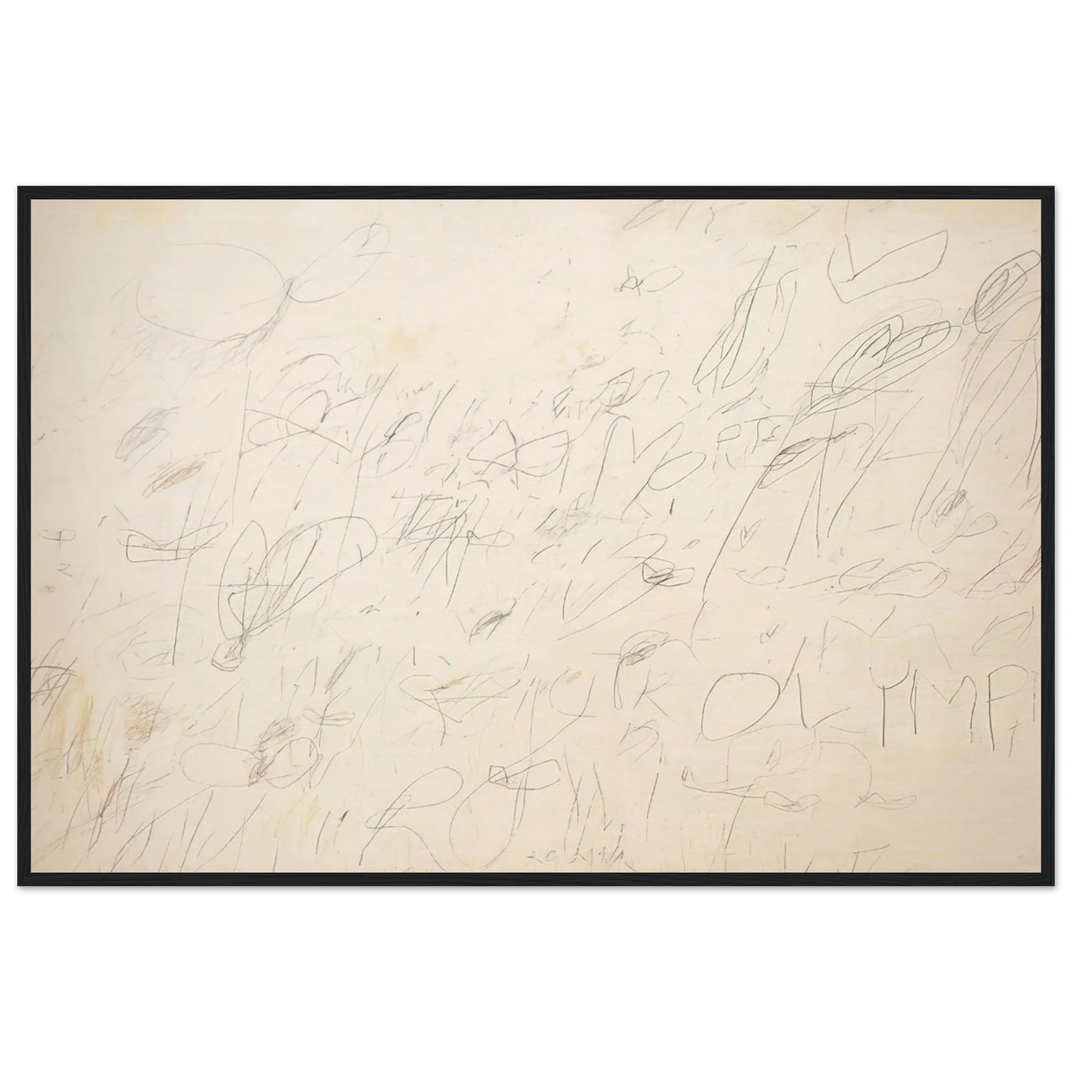 Olympia Framed Poster | Cy Twombly Framed Prints Wall Art | Cy Twombly Store