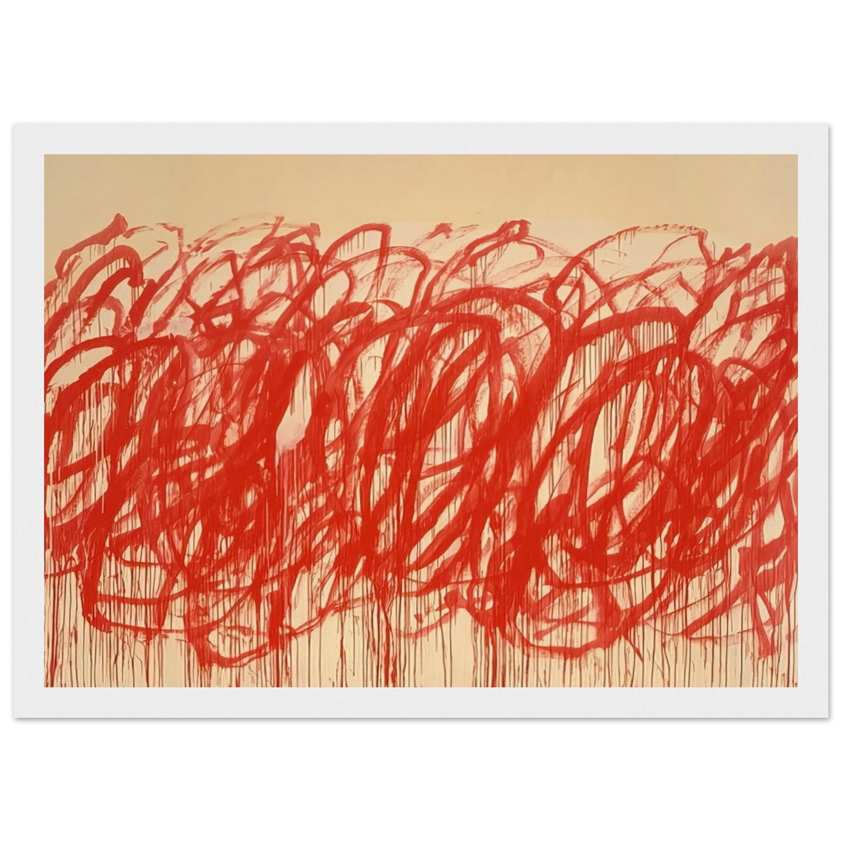 Untitled  Bacchus  Framed Poster | Cy Twombly Framed Prints Wall Art | Cy Twombly Store