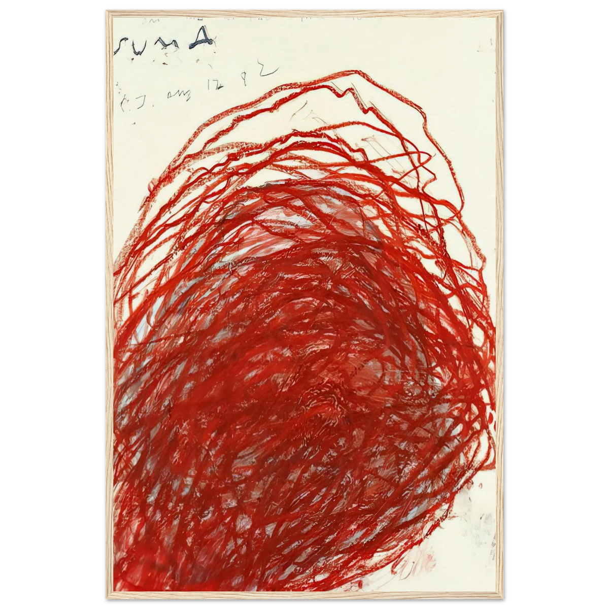 Suma Framed Poster | Cy Twombly Framed Prints Wall Art | Cy Twombly Store