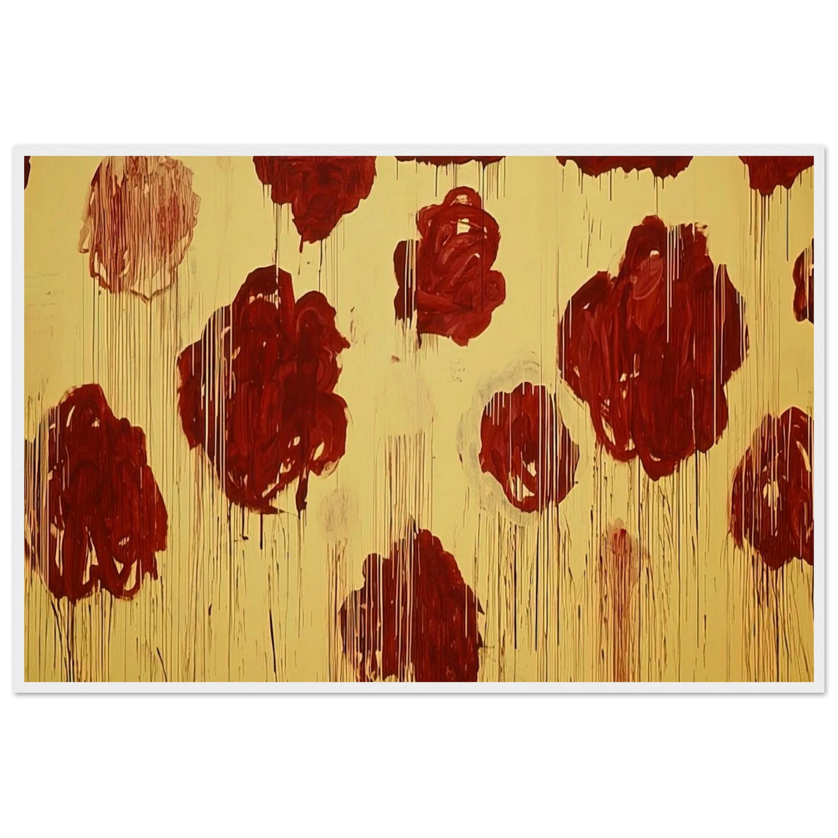Untitled,  Blooming, A Scattering of Blossoms & Other Things  Framed Poster | Cy Twombly Framed Prints Wall Art | Cy Twombly Store