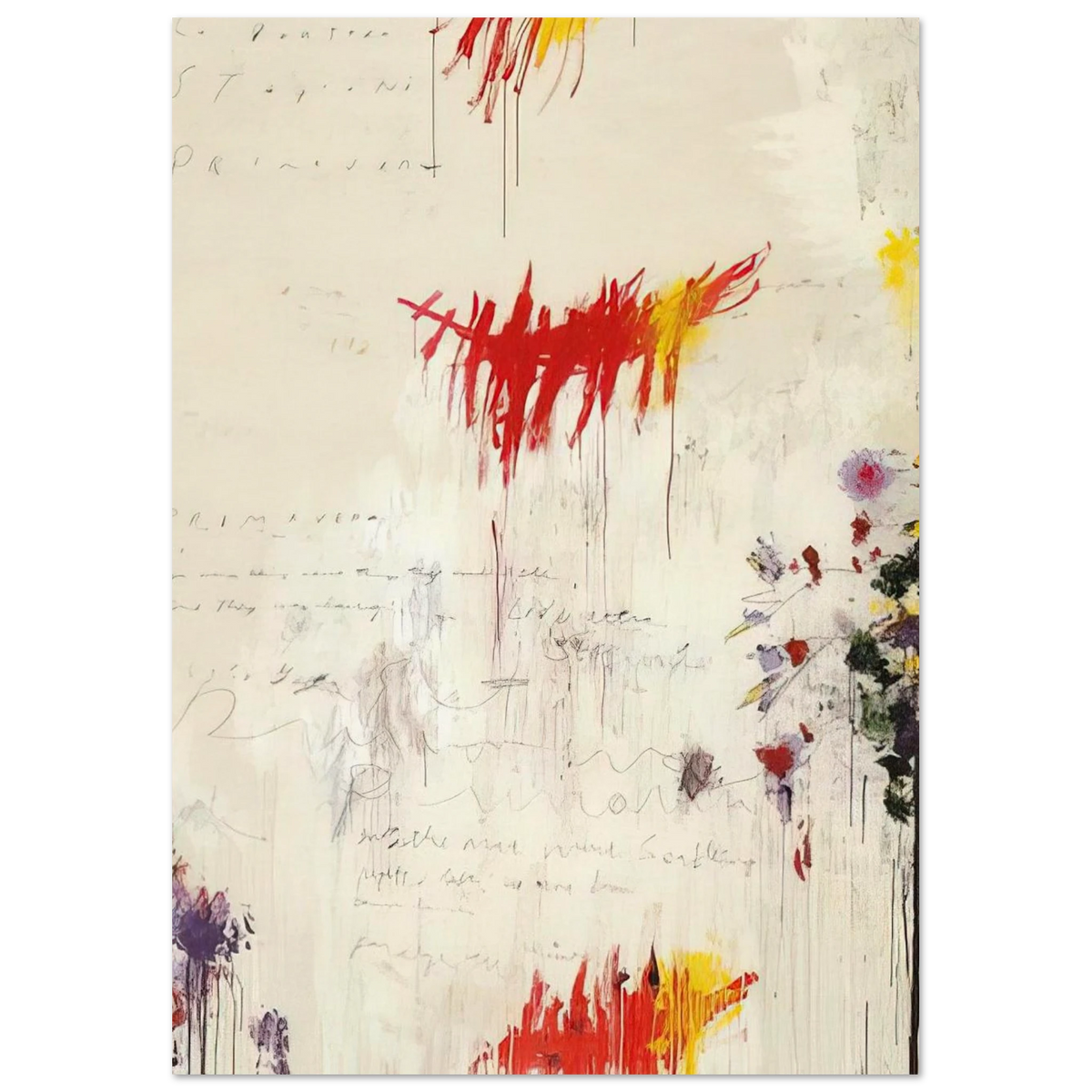 Quattro stagioni I. Primavera Poster | Cy Twombly Poster | Cy Twombly Store