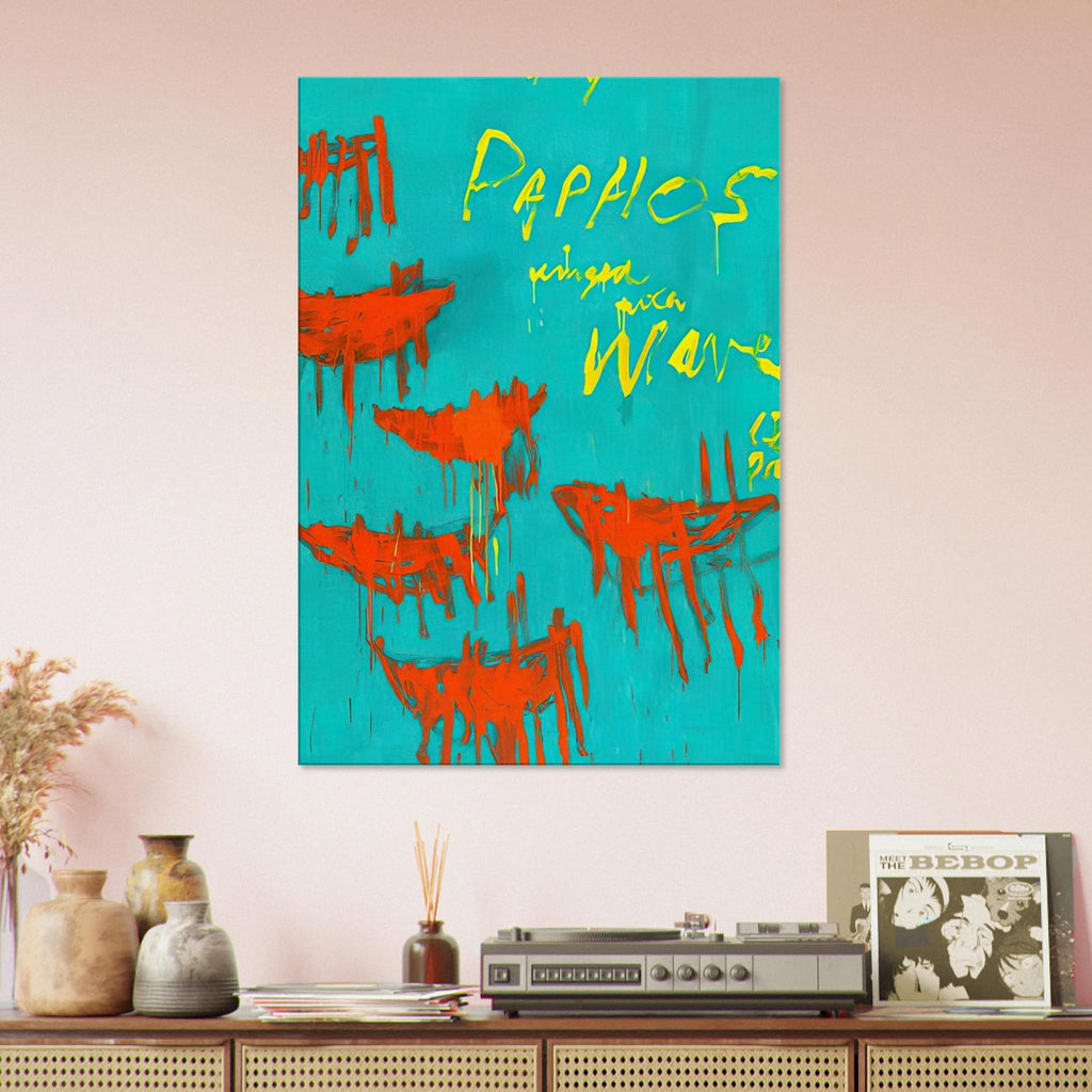 Leaving Paphos Ringed With Waves V Canvas | Cy Twombly Canvas | Cy Twombly Store