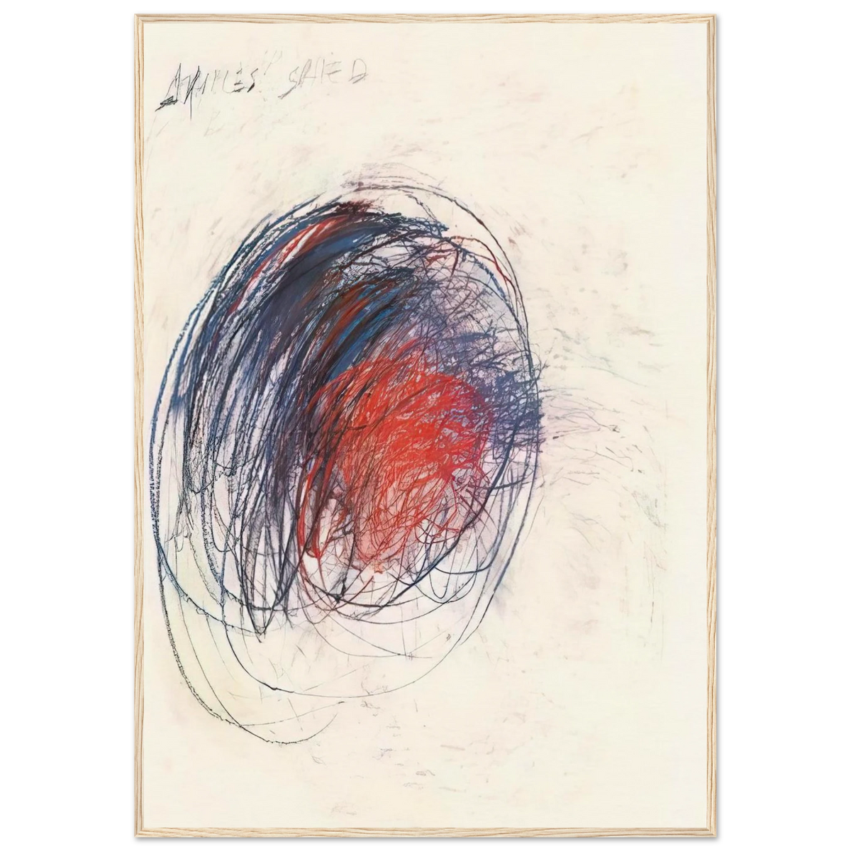 Fifty Days at Iliam. Shield of Achilles Framed Poster | Cy Twombly Framed Prints Wall Art | Cy Twombly Store