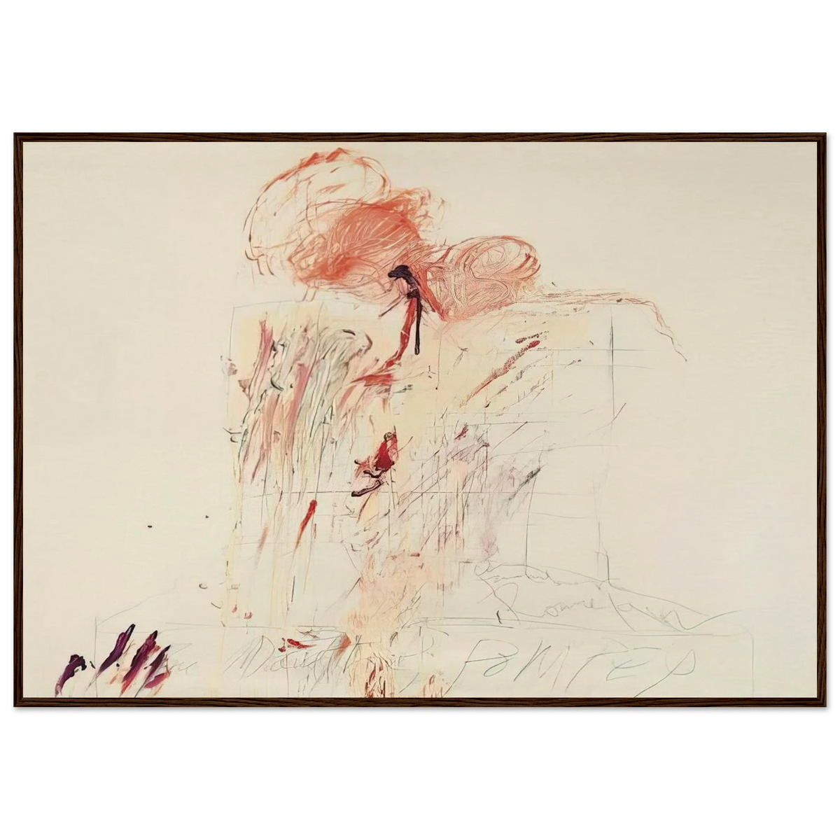 Death of Pompey  Rome  Framed Poster | Cy Twombly Framed Prints Wall Art | Cy Twombly Store