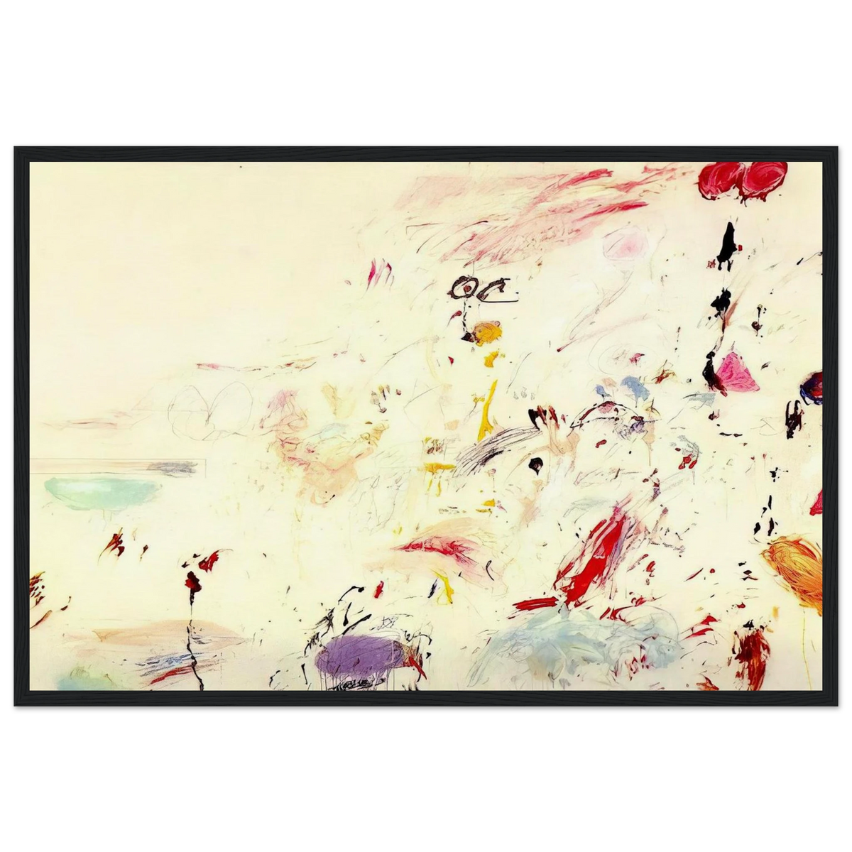 Bay of Naples Framed Poster | Cy Twombly Framed Prints Wall Art | Cy Twombly Store