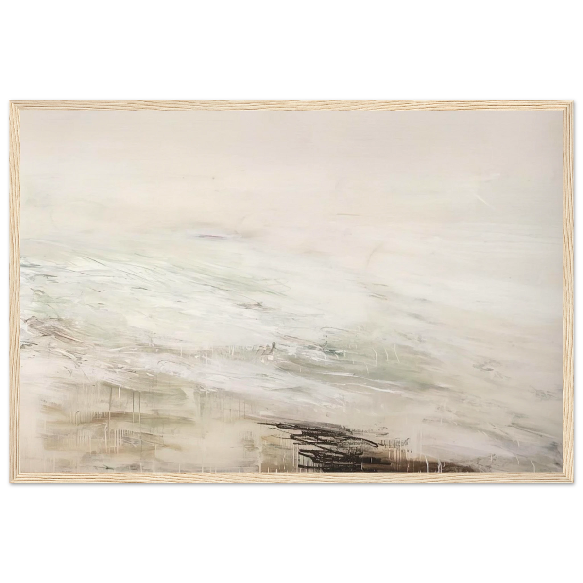 Hero and Leandro  A Painting in Four Parts  Part II Framed Poster | Cy Twombly Framed Prints Wall Art | Cy Twombly Store