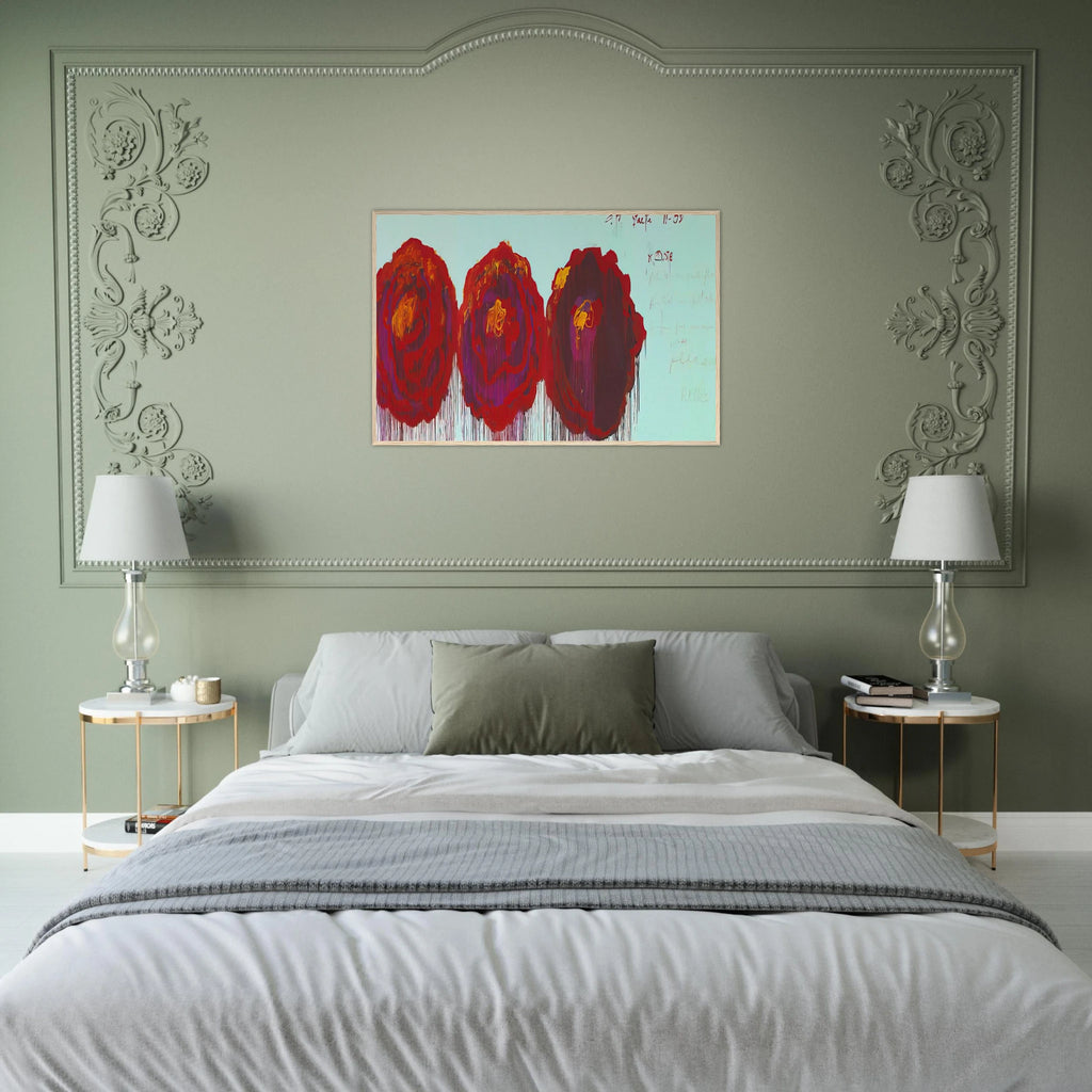 The Rose  IV  Framed Poster | Cy Twombly Framed Prints Wall Art | Cy Twombly Store
