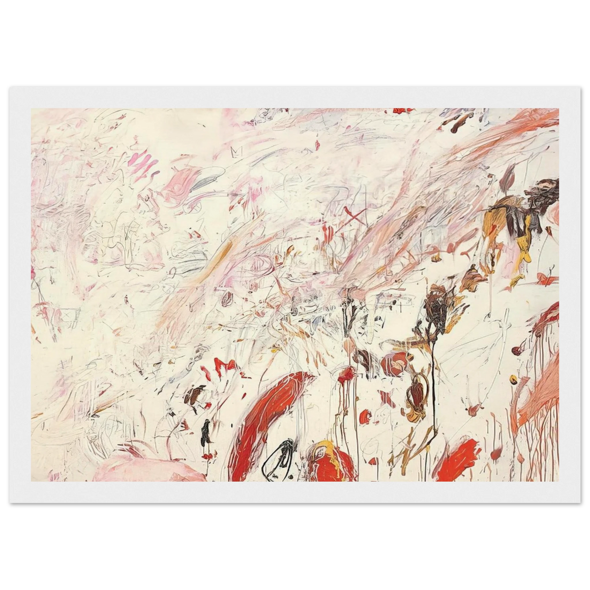 Ferragosto III Framed Poster | Cy Twombly Framed Prints Wall Art | Cy Twombly Store