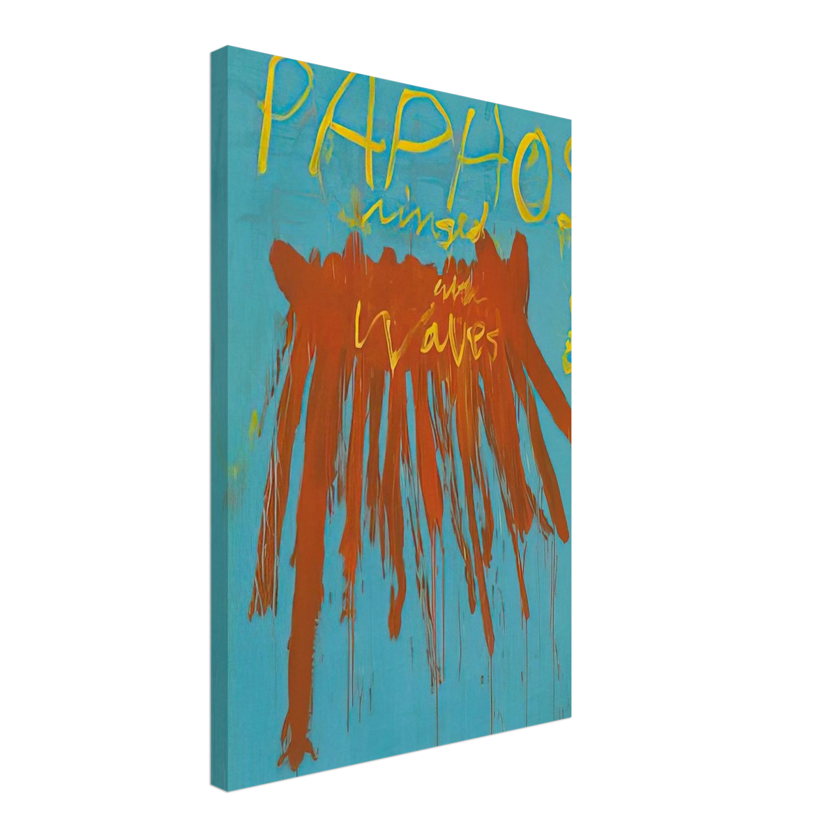 Leaving Paphos Ringed With Waves IV Canvas | Cy Twombly Canvas | Cy Twombly Store