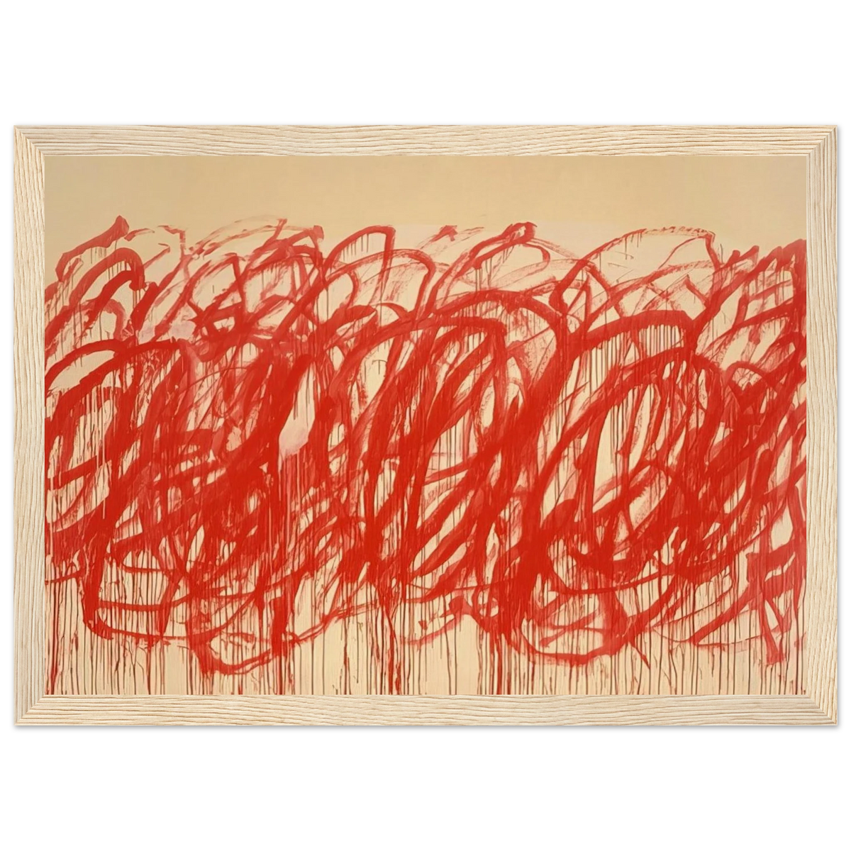 Untitled  Bacchus  Framed Poster | Cy Twombly Framed Prints Wall Art | Cy Twombly Store