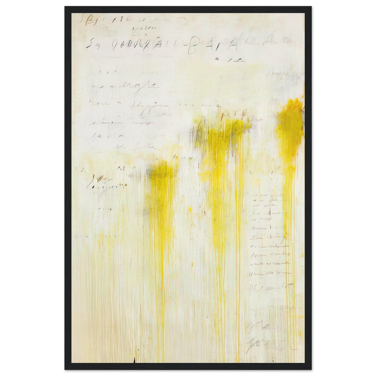 Quattro Stagioni II. Estate Framed Poster | Cy Twombly Framed Prints Wall Art | Cy Twombly Store