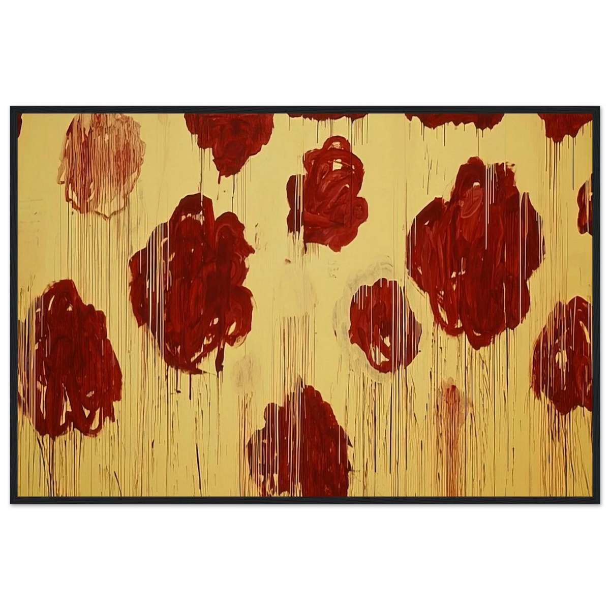 Untitled,  Blooming, A Scattering of Blossoms & Other Things  Framed Poster | Cy Twombly Framed Prints Wall Art | Cy Twombly Store