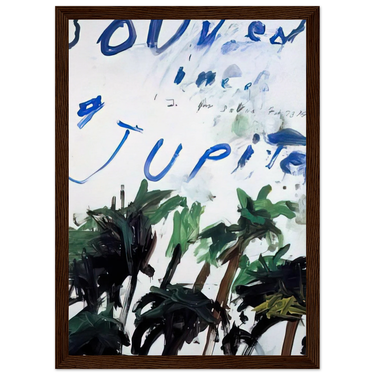 Souvenir Framed Poster | Cy Twombly Framed Prints Wall Art | Cy Twombly Store