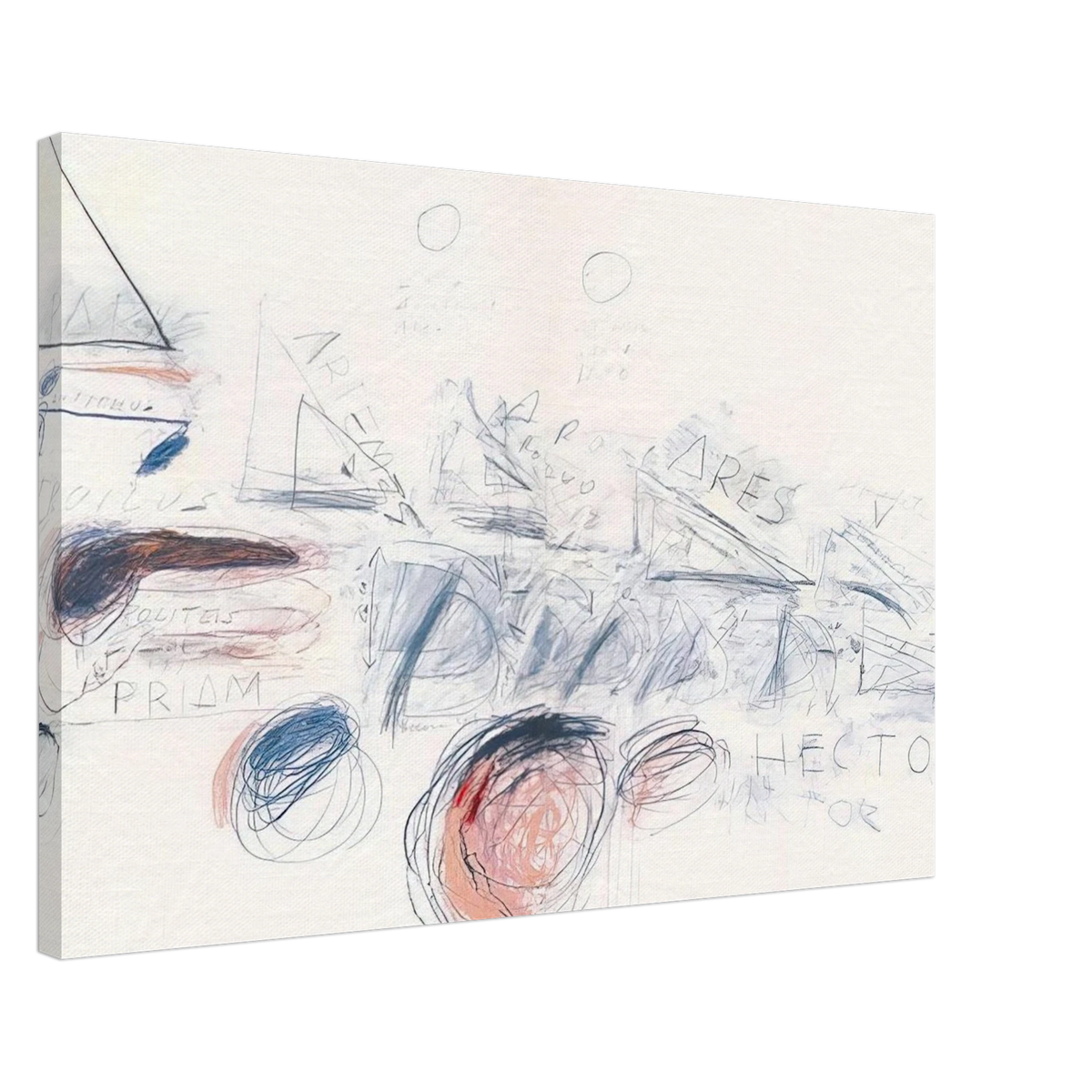 Fifty Days at Iliam. Ilians in Battle Canvas | Cy Twombly Canvas | Cy Twombly Store