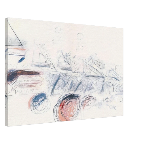 Fifty Days at Iliam. Ilians in Battle Canvas | Cy Twombly Canvas | Cy Twombly Store