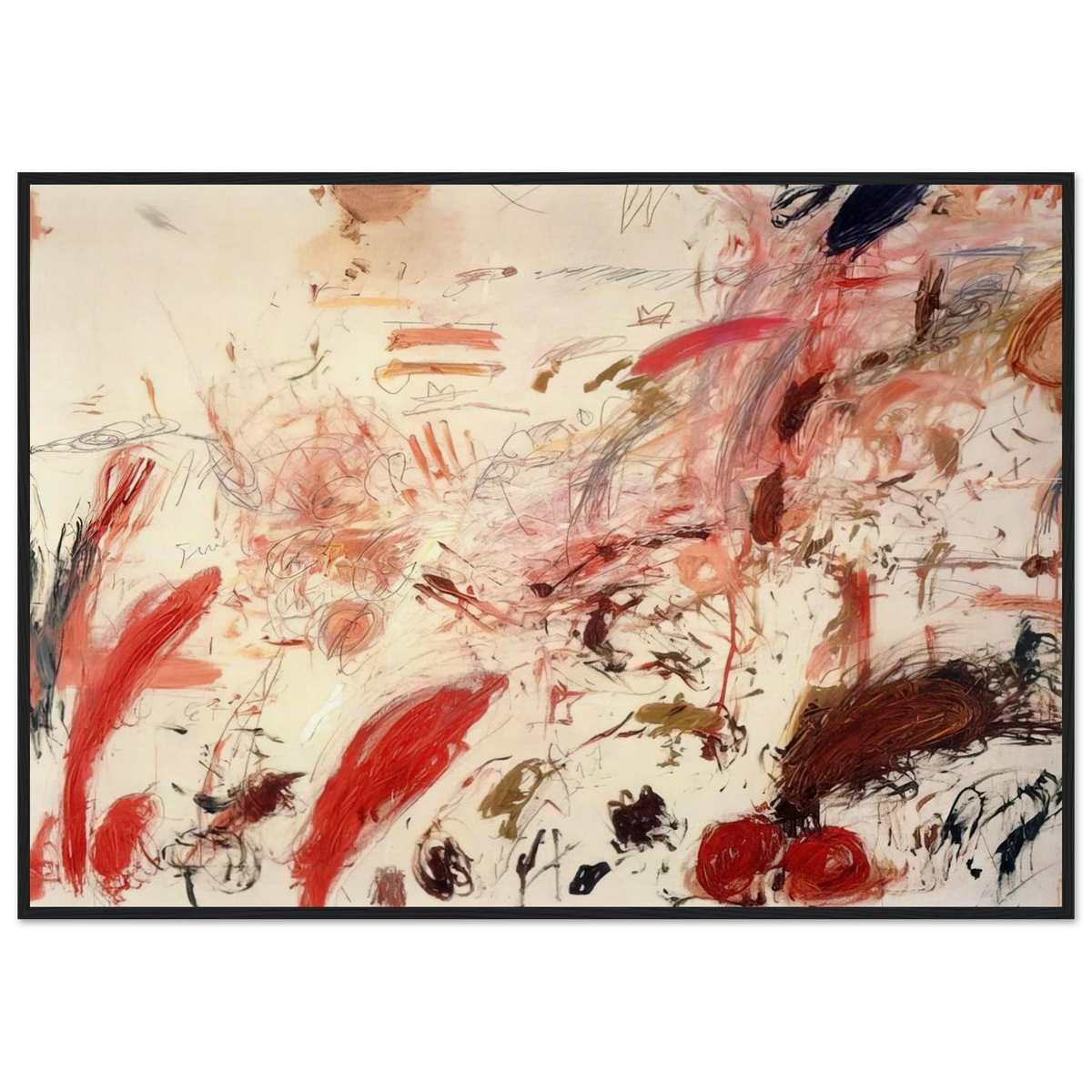 Ferragosto IV Framed Poster | Cy Twombly Framed Prints Wall Art | Cy Twombly Store