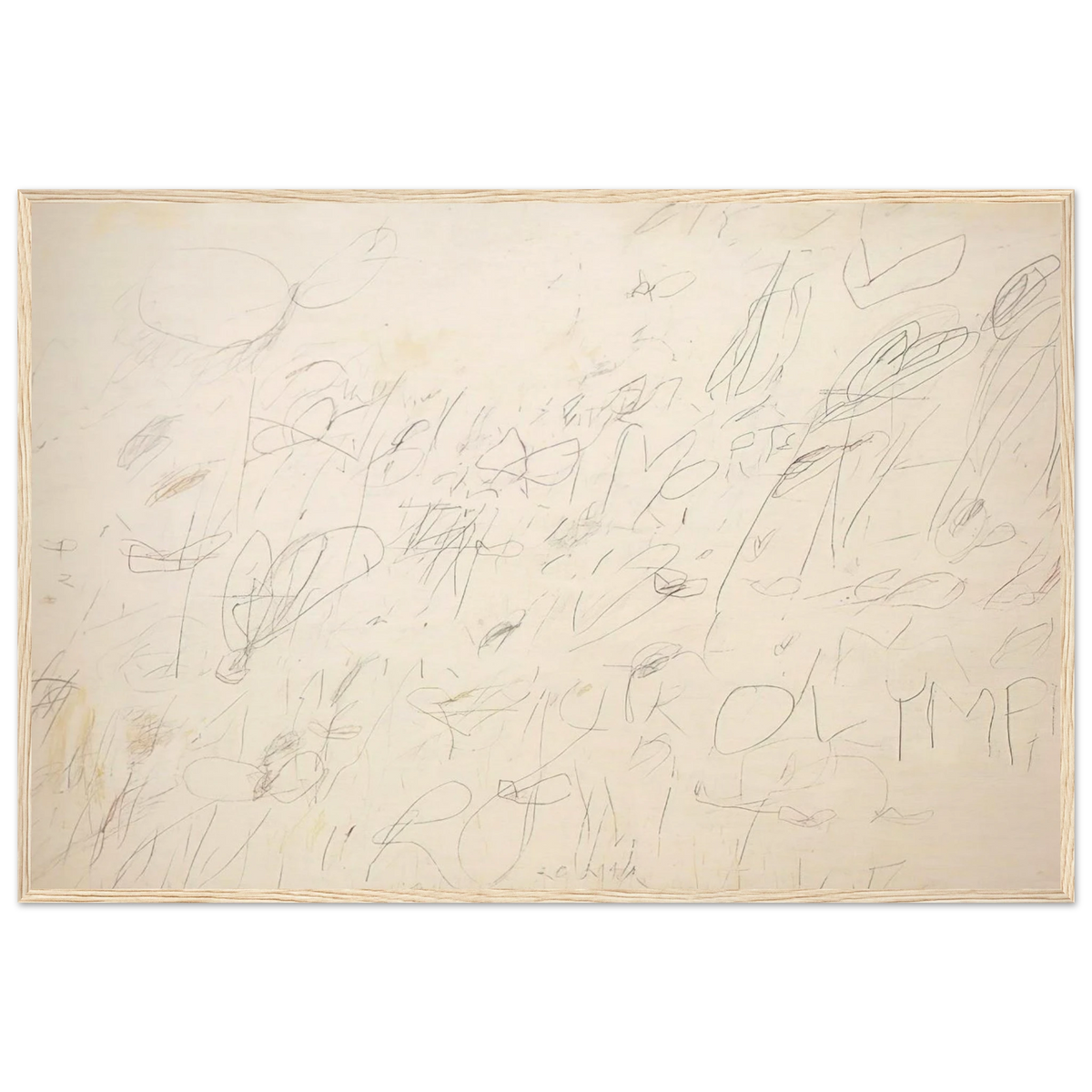 Olympia Framed Poster | Cy Twombly Framed Prints Wall Art | Cy Twombly Store