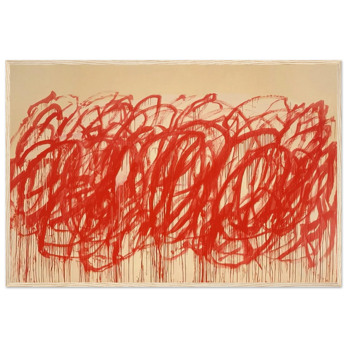 Untitled  Bacchus  Framed Poster | Cy Twombly Framed Prints Wall Art | Cy Twombly Store