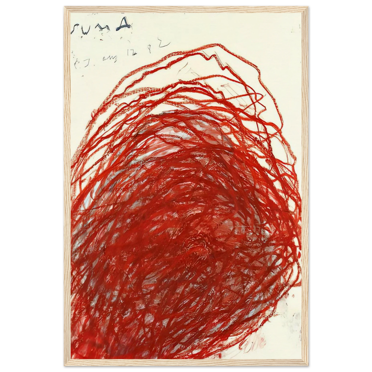 Suma Framed Poster | Cy Twombly Framed Prints Wall Art | Cy Twombly Store