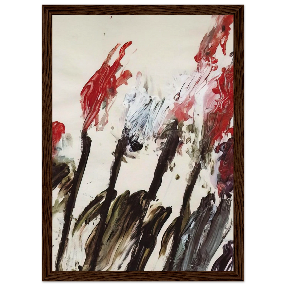 Nicola's Irises Framed Poster | Cy Twombly Framed Prints Wall Art | Cy Twombly Store