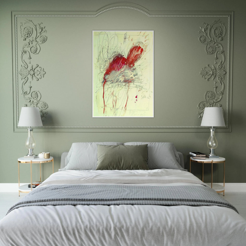 Leda and the Swan Framed Poster | Cy Twombly Framed Prints Wall Art | Cy Twombly Store