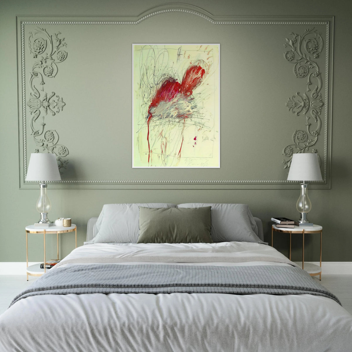 Leda and the Swan Framed Poster | Cy Twombly Framed Prints Wall Art | Cy Twombly Store