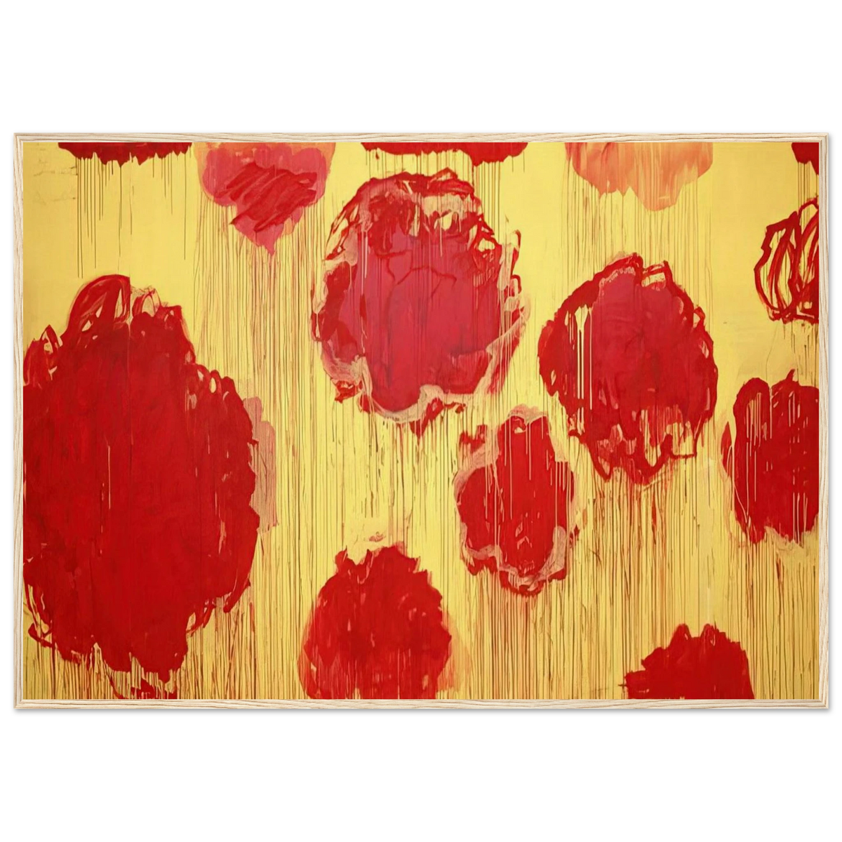 Untitled  Peonias series  Framed Poster | Cy Twombly Framed Prints Wall Art | Cy Twombly Store