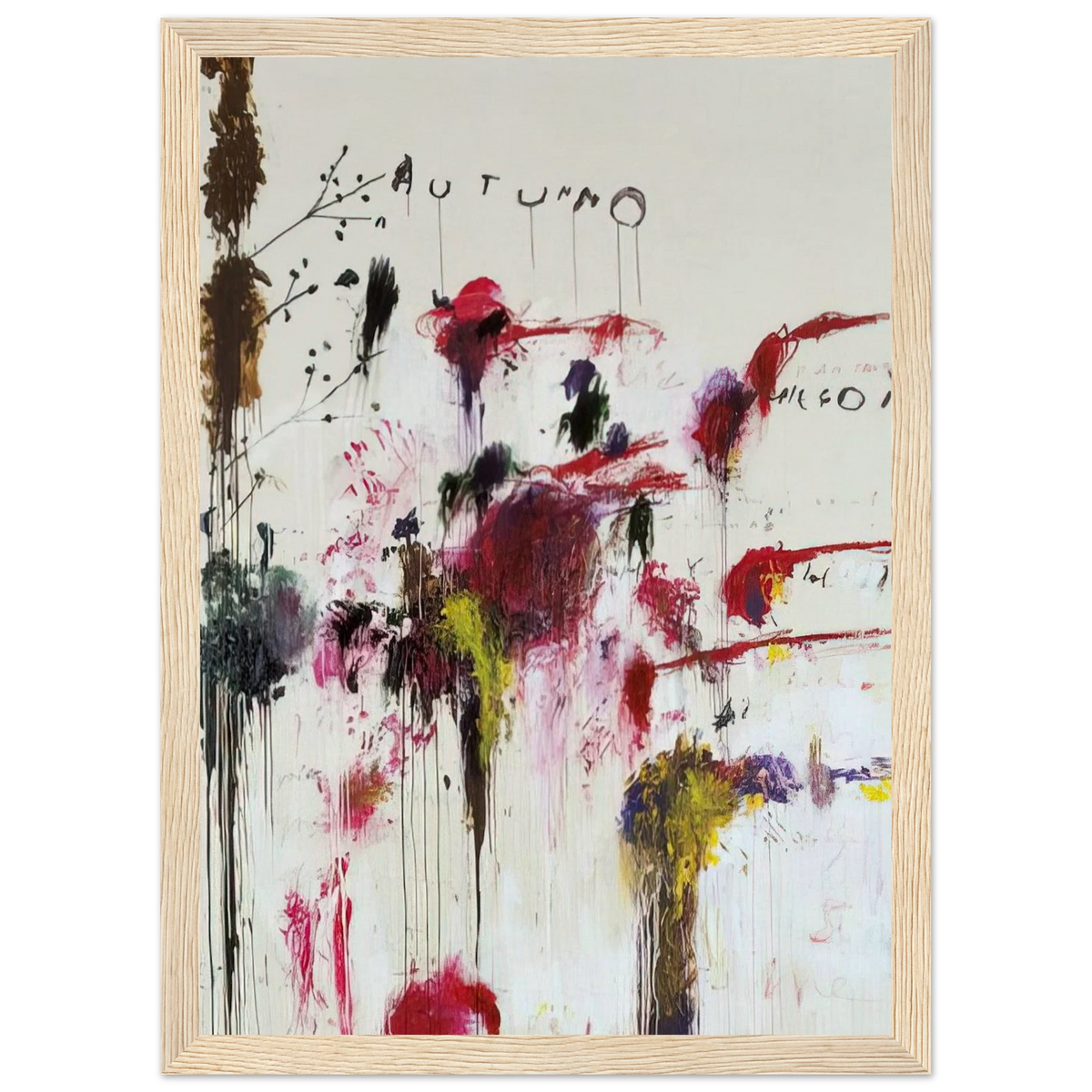 Quattro Stagioni II. Autunno Framed Poster | Cy Twombly Framed Prints Wall Art | Cy Twombly Store