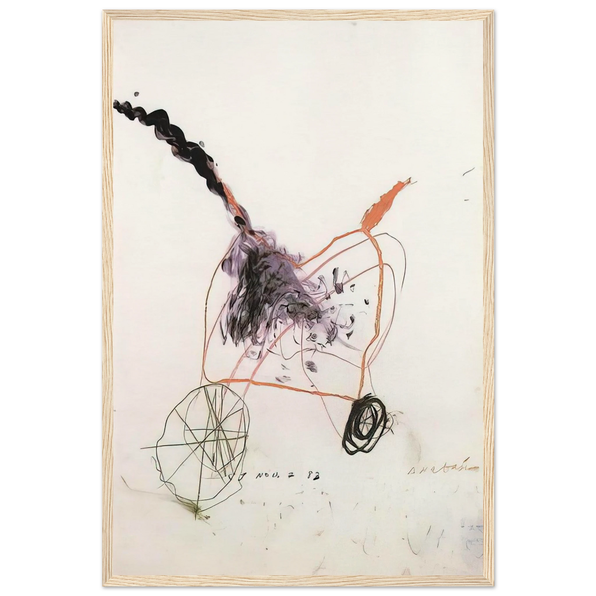 Anabasis Framed Poster | Cy Twombly Framed Prints Wall Art | Cy Twombly Store