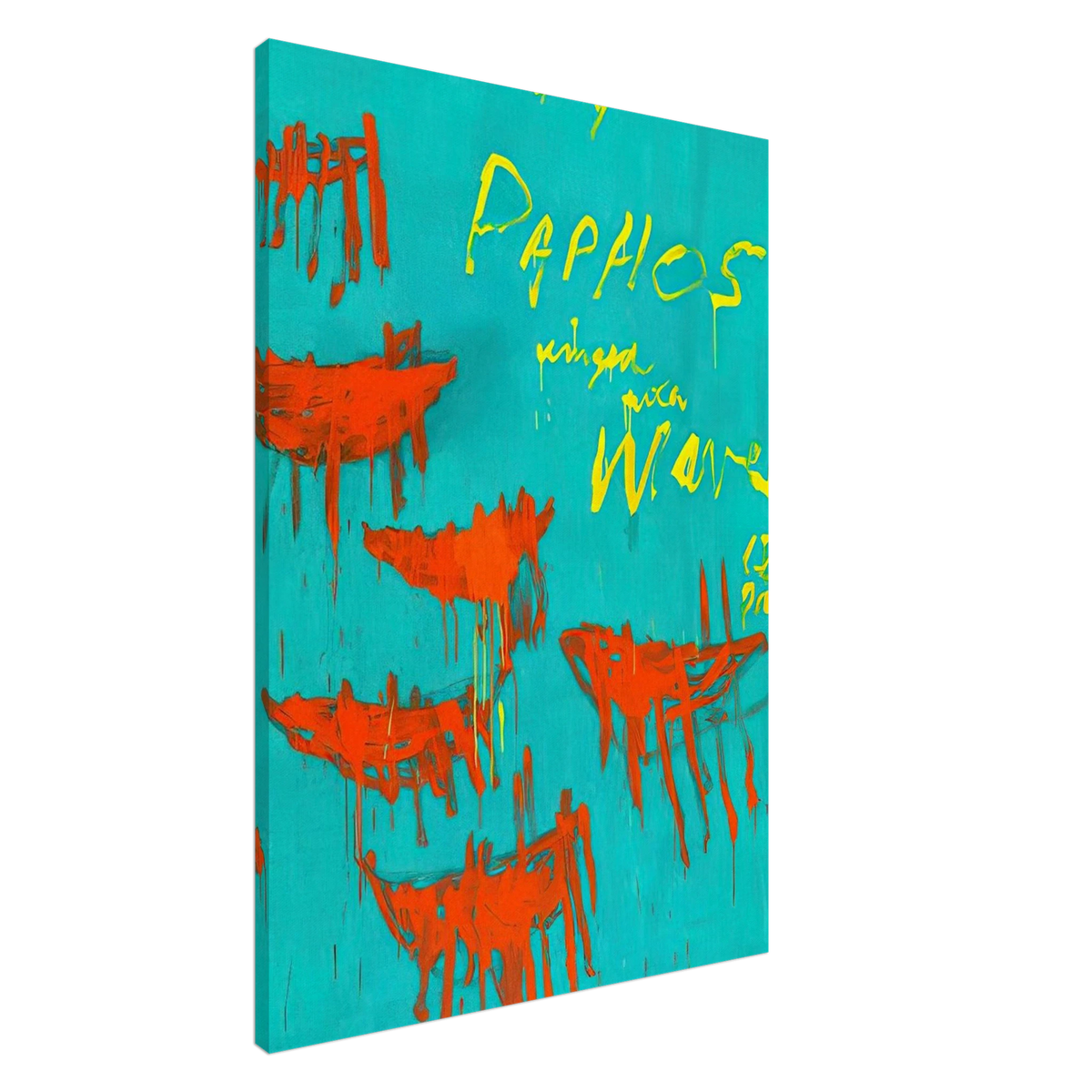 Leaving Paphos Ringed With Waves V Canvas | Cy Twombly Canvas | Cy Twombly Store
