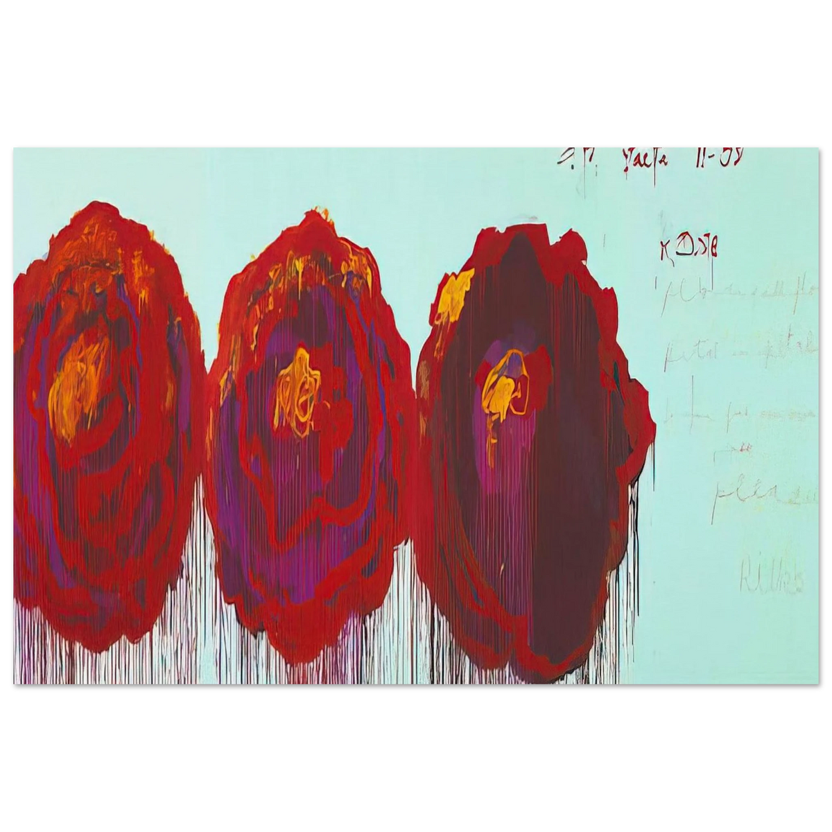 The Rose  IV  Poster | Cy Twombly Poster | Cy Twombly Store