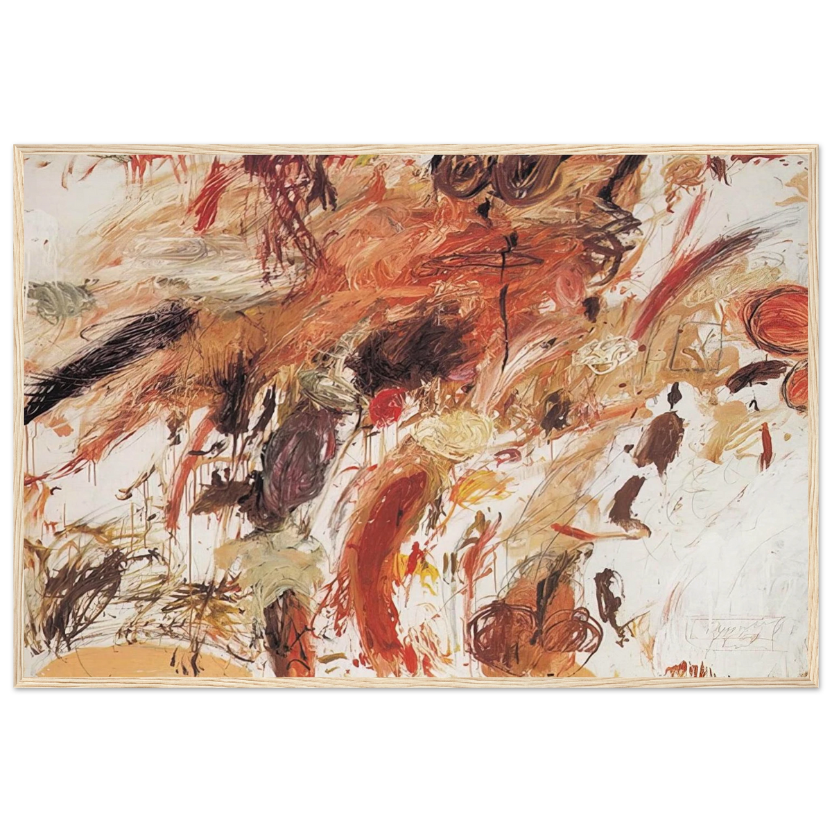 Ferragosto V Framed Poster | Cy Twombly Framed Prints Wall Art | Cy Twombly Store