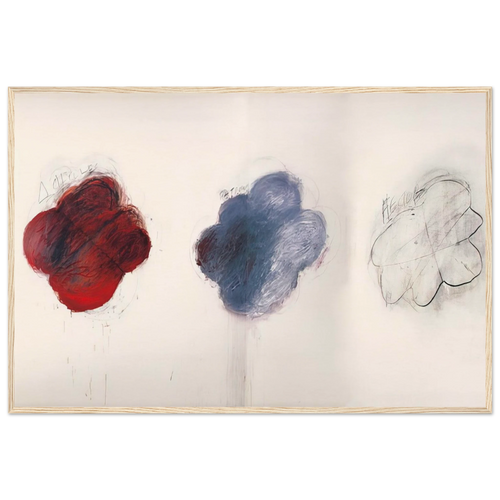 Fifty Days at Iliam. Shades of Achilles, Patroclus, and Hector Framed Poster | Cy Twombly Framed Prints Wall Art | Cy Twombly Store