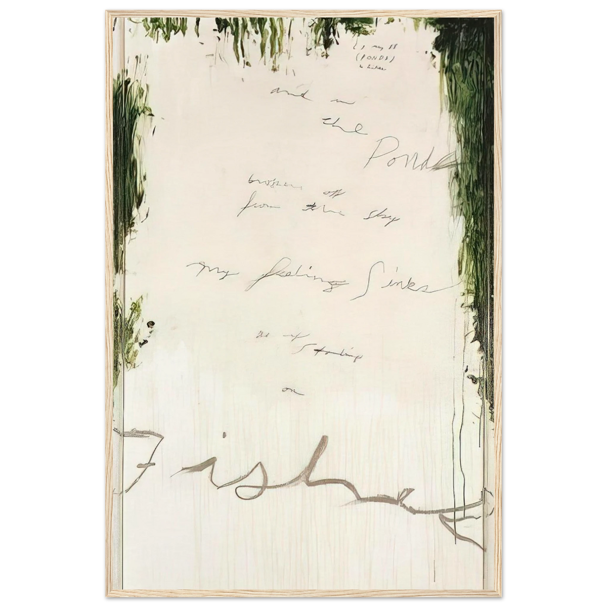 Untitled Part I Framed Poster | Cy Twombly Framed Prints Wall Art | Cy Twombly Store