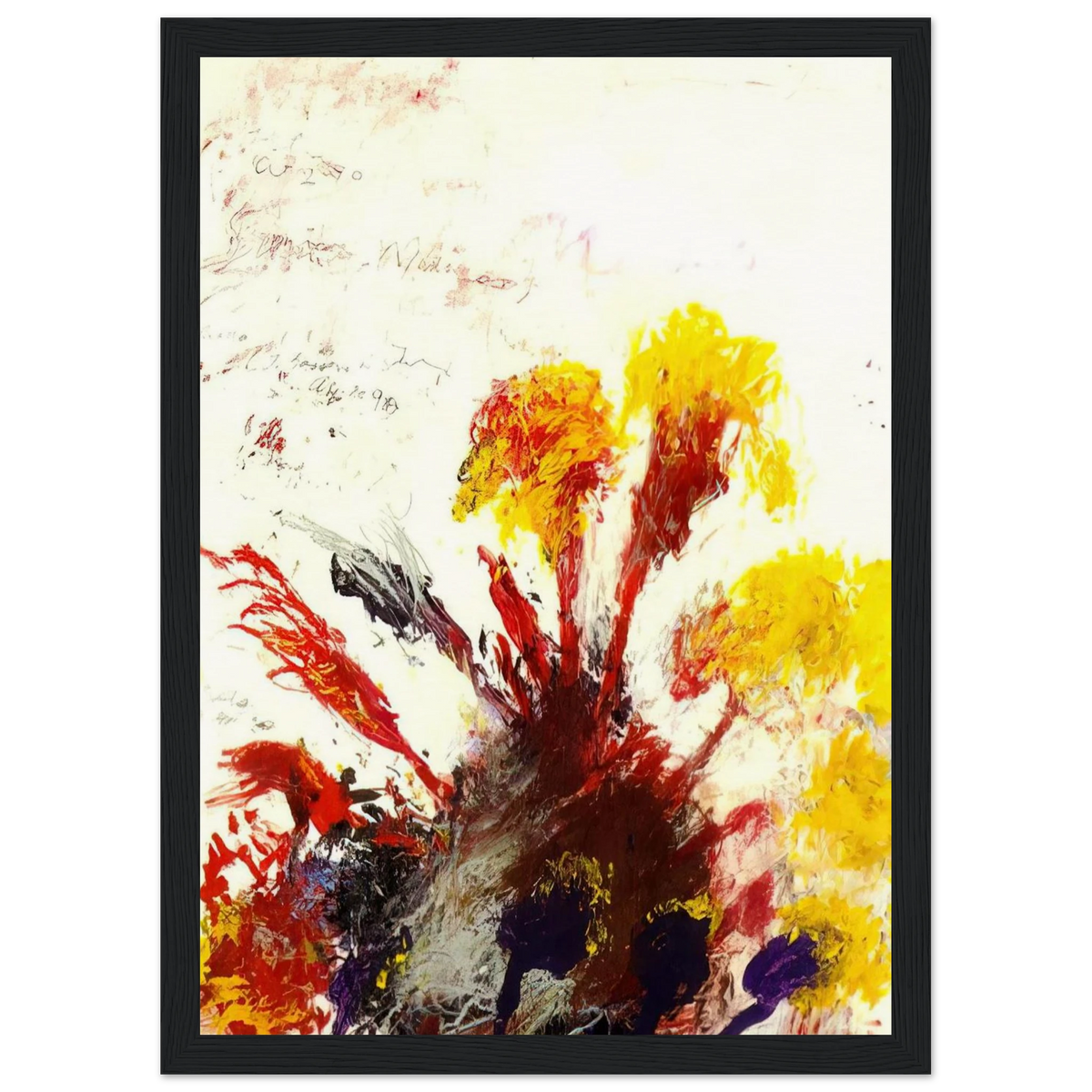 Summer Madness Framed Poster | Cy Twombly Framed Prints Wall Art | Cy Twombly Store