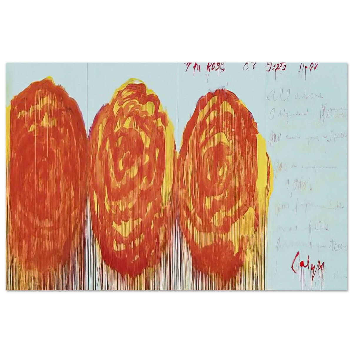 The Rose  II  Poster | Cy Twombly Poster | Cy Twombly Store