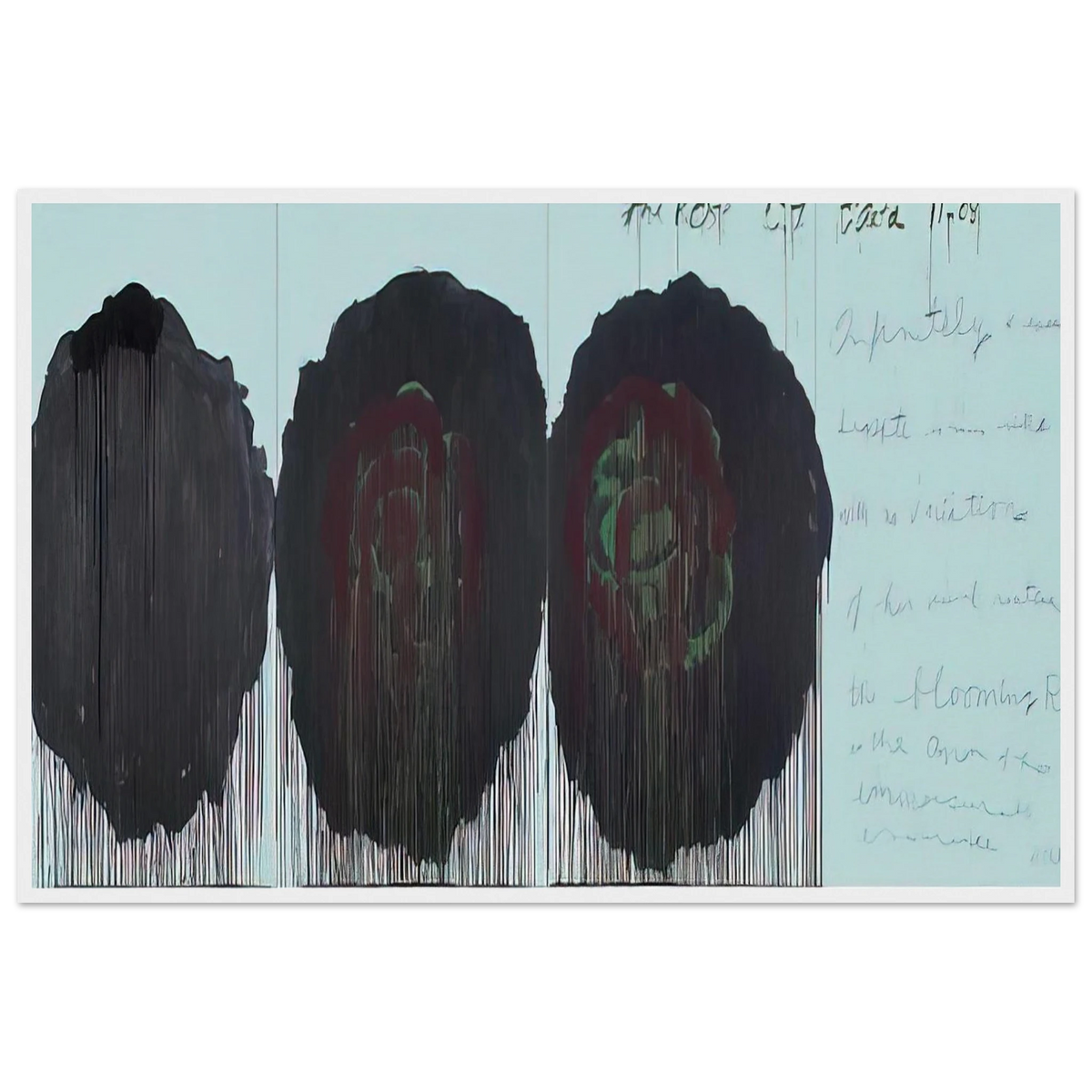 The Rose  V  Framed Poster | Cy Twombly Framed Prints Wall Art | Cy Twombly Store