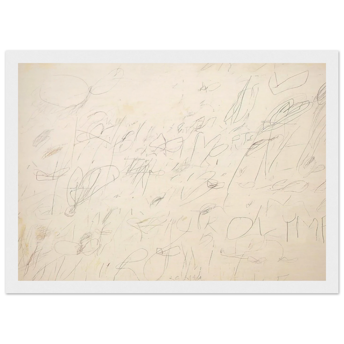 Olympia Framed Poster | Cy Twombly Framed Prints Wall Art | Cy Twombly Store