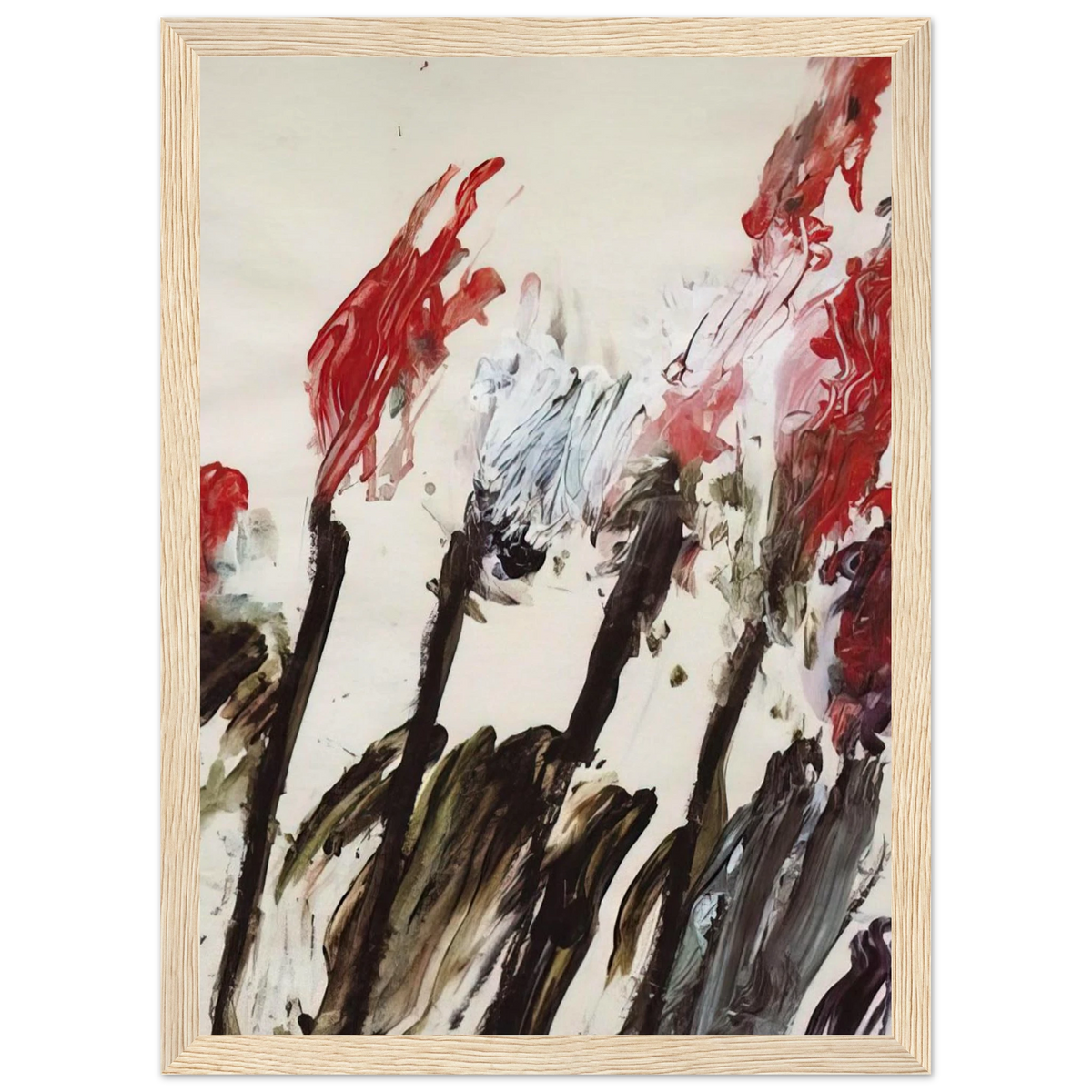Nicola's Irises Framed Poster | Cy Twombly Framed Prints Wall Art | Cy Twombly Store