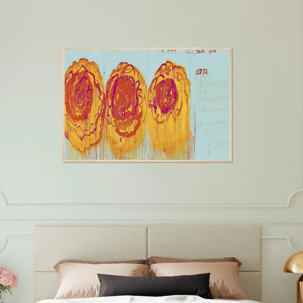 The Rose  I  Framed Poster | Cy Twombly Framed Prints Wall Art | Cy Twombly Store