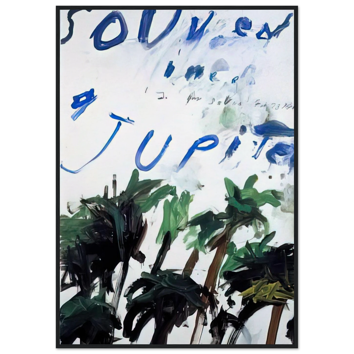 Souvenir Framed Poster | Cy Twombly Framed Prints Wall Art | Cy Twombly Store
