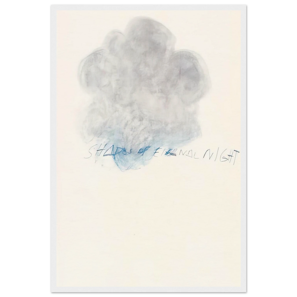 Fifty Days at Iliam. Shades of Eternal Night Framed Poster | Cy Twombly Framed Prints Wall Art | Cy Twombly Store