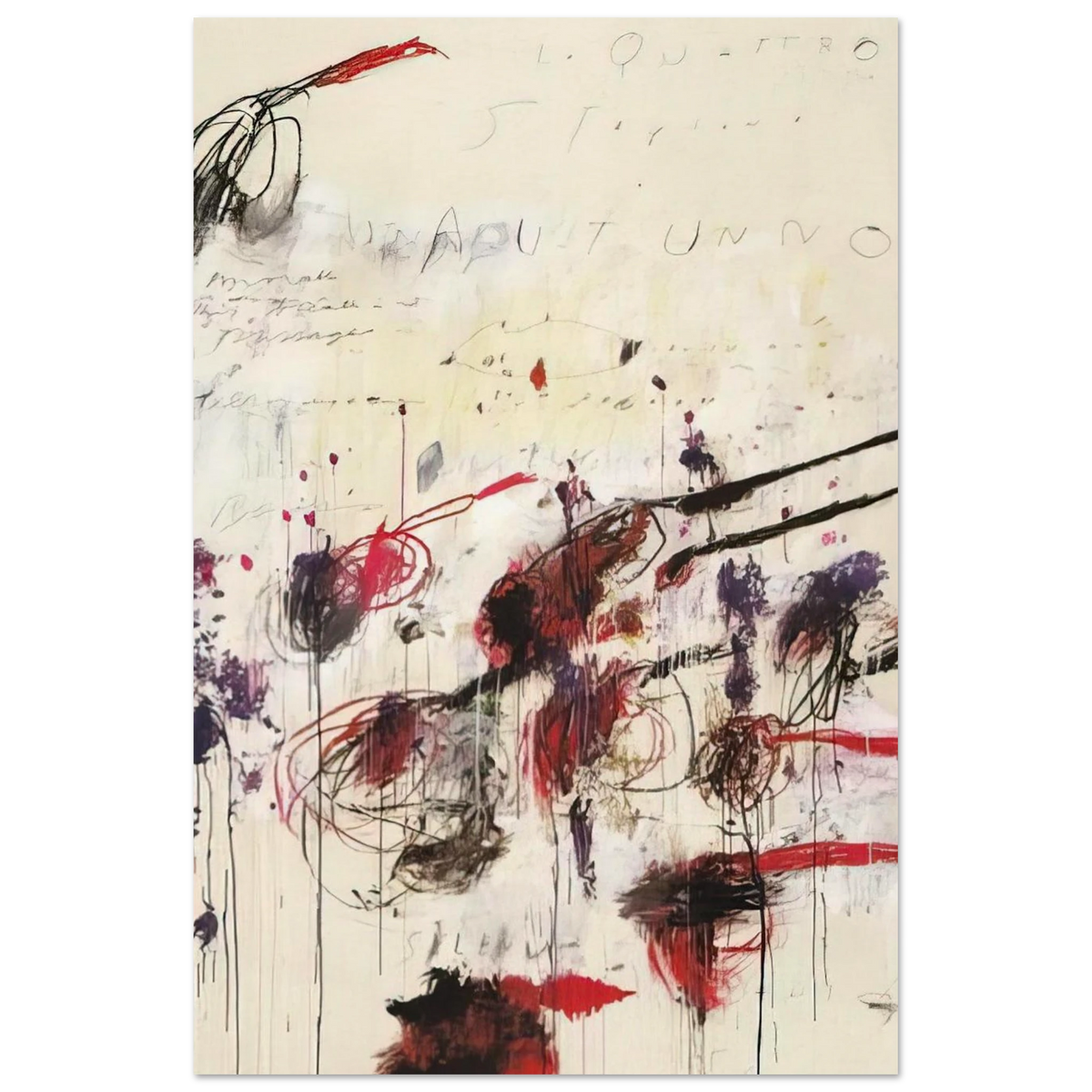 Quattro stagioni I. Autunno Poster | Cy Twombly Poster | Cy Twombly Store