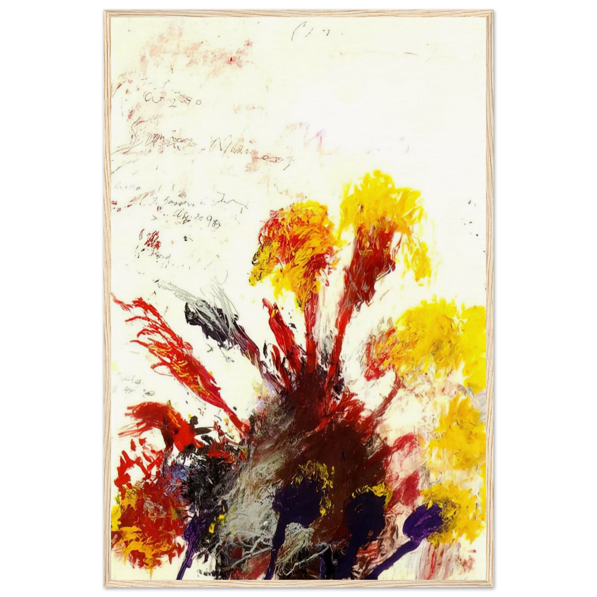 Summer Madness Framed Poster | Cy Twombly Framed Prints Wall Art | Cy Twombly Store