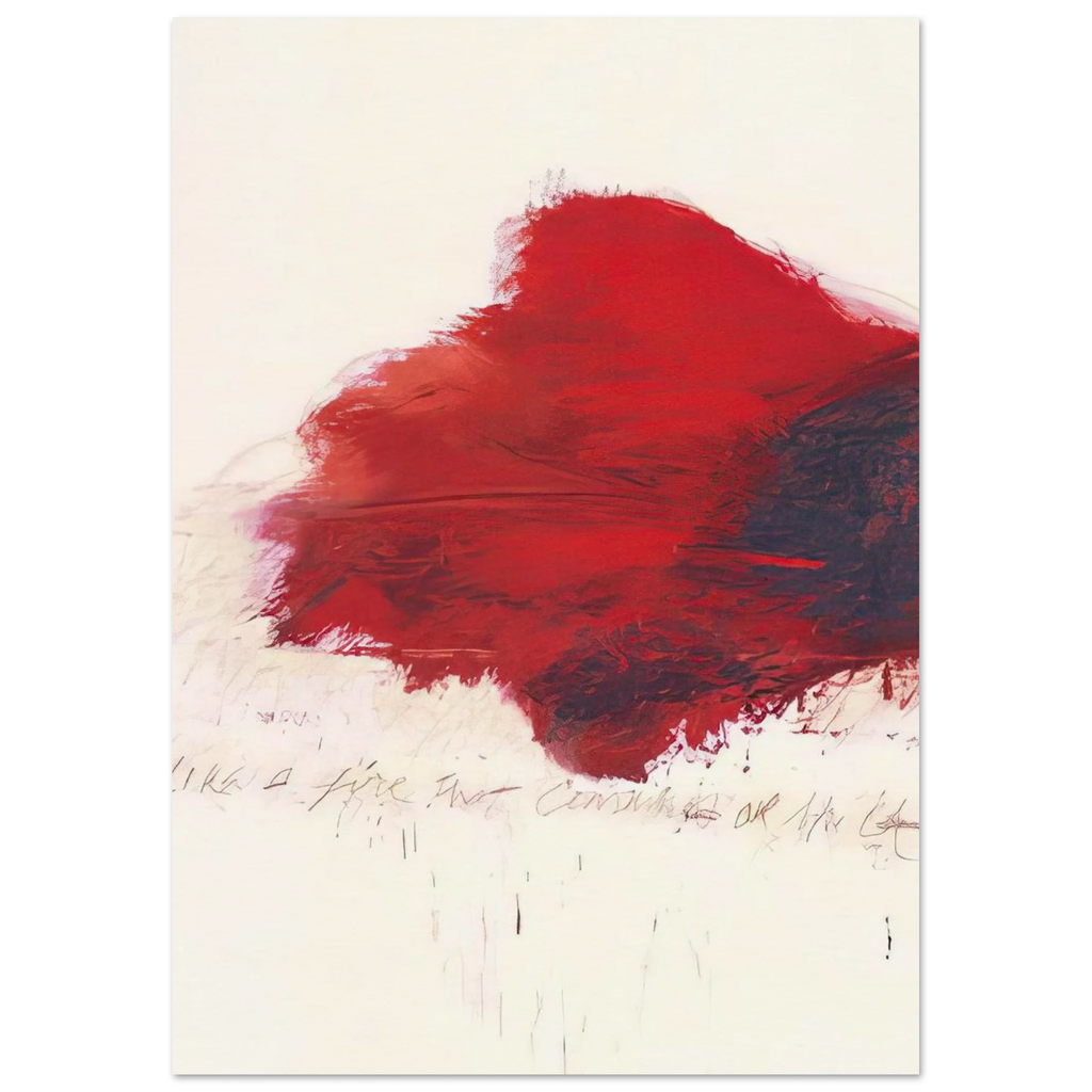 Fifty Days at Iliam. The Fire that Consumes All before It Poster | Cy Twombly Poster | Cy Twombly Store