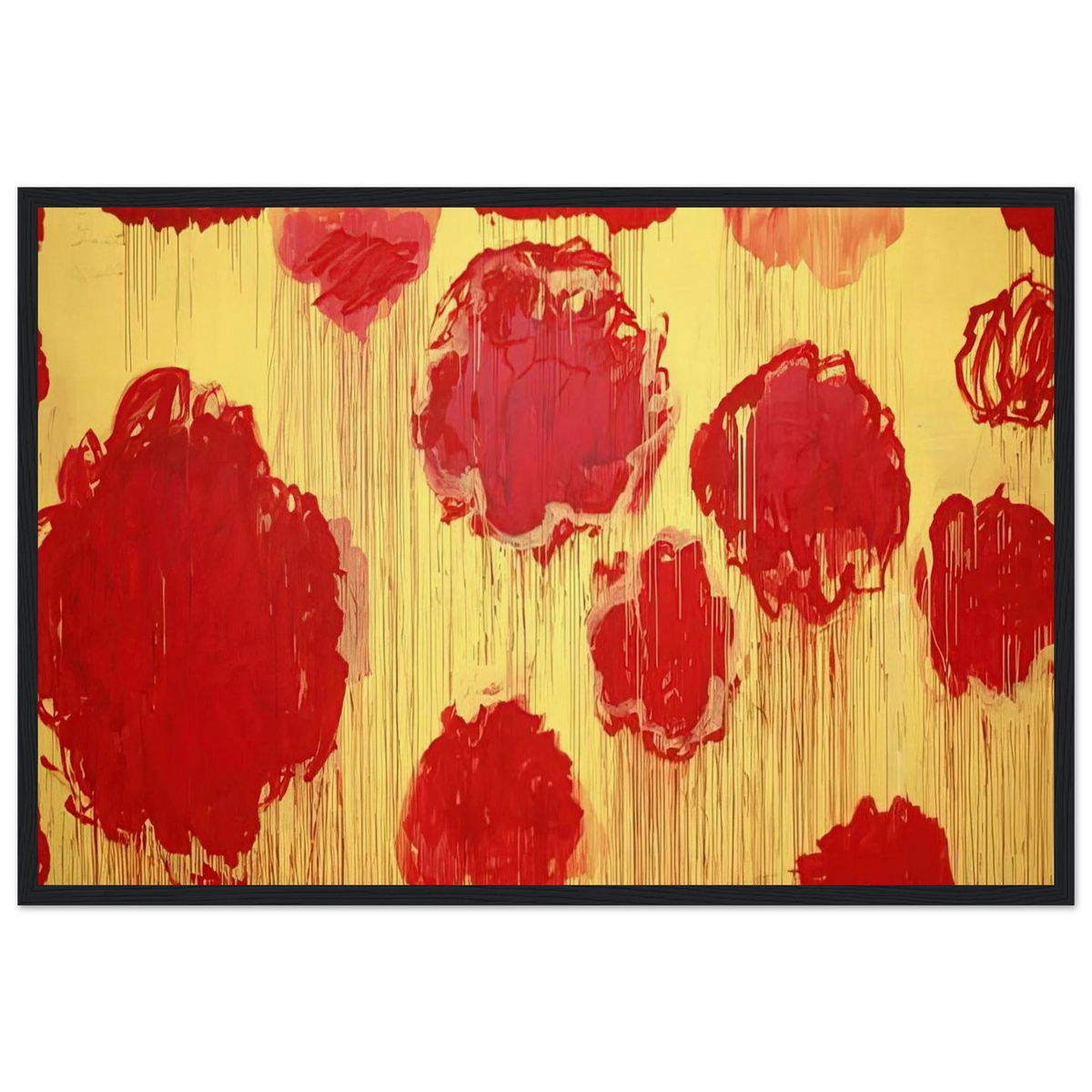 Untitled  Peonias series  Framed Poster | Cy Twombly Framed Prints Wall Art | Cy Twombly Store
