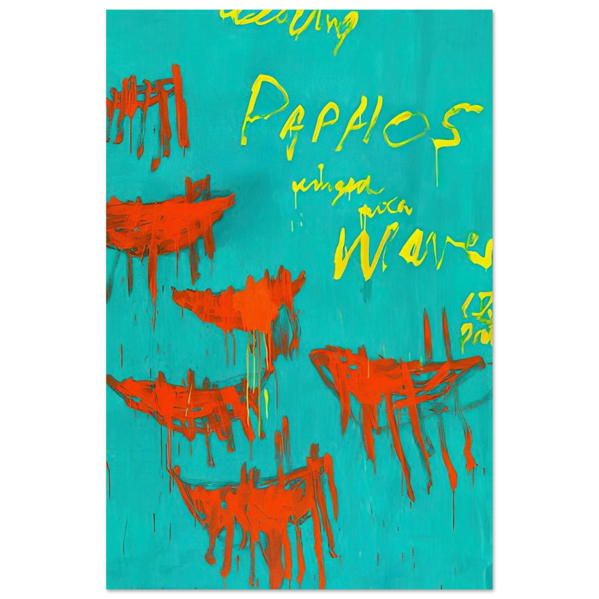 Leaving Paphos Ringed With Waves V Poster | Cy Twombly Poster | Cy Twombly Store
